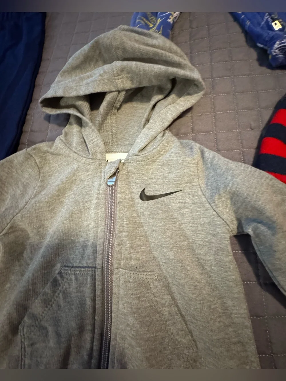 Carter's ,Nike,Red and Navy Striped All-Star Footie One-Piece
